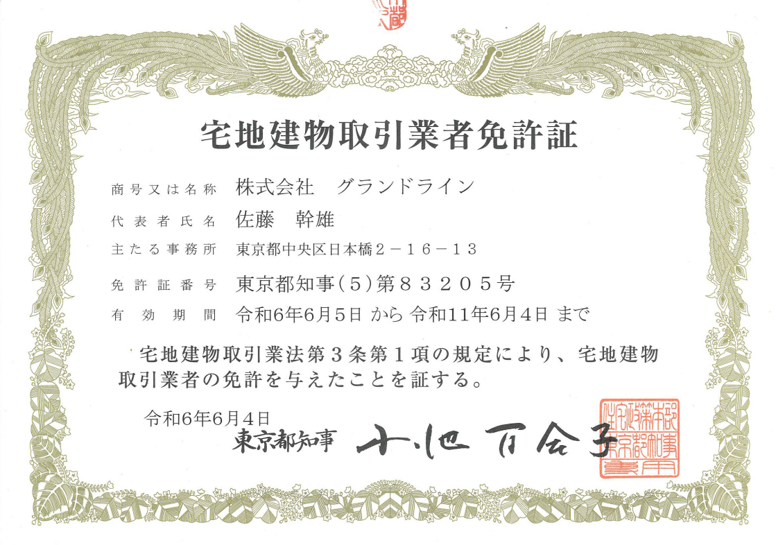 宅地建物取引業免許